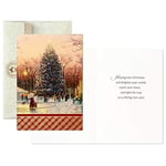 Hallmark Thomas Kinkade Noel kartı çeşitleri, karlı sahneler (3 tasarım, zarflı 24 kart)