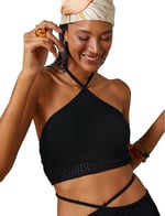 Halter Yaka Bikini Üstü
