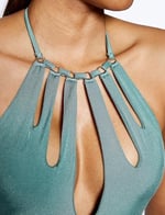 Halter Yaka Mayo Pencere Detaylı