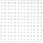 Hama (1, classic) - BEADS LARGE WHITE SQUARE SINGLE PEGBOARD NO. 234