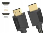 Hama HDMI kablosu 3 metre ultra yüksek hızlı (monitör kablosu 4K / 8K, 48 Gbit/s, UHD ekran kablosu, eARC, Ethernet, HDR, bükülme koruması, 120 Hz/60 Hz) 3 m - Seçenekler: 2 meter, 3m