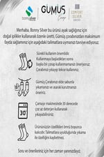 Hamile Külotlu Gümüş Çorap L-1