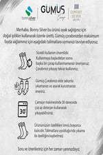 Hamile Külotlu Gümüş Çorap L-1