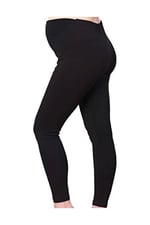 HAMİLE TAYT PANTALON BELİ AYARLI ORGANİK PAMUKLU (SİYAH / 38-40)