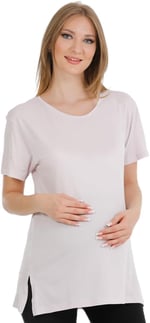 HAMİLE TSHIRT LİLA