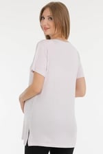 HAMİLE TSHIRT LİLA