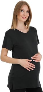 HAMİLE TSHIRT SİYAH