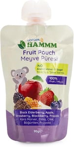 HAMMM Karamürver Elma Çilek Böğürtlen Ve Propolis Meyve Püresi 90 gr