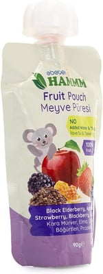 HAMMM Karamürver Elma Çilek Böğürtlen Ve Propolis Meyve Püresi 90 gr