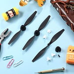 Hanaive 6 Takım RC Uçak Pervanesi TR-C385 ve TR-C285G Pervaneler RC Uçak Karbon Fiber Burun Konisi Pervane Koruyucular ve Adaptörlerle Uyumlu