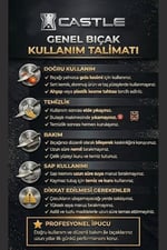 Hand Caft Serisi Mutfak Bıçak Çatal Paduk Sap 6'lı Steak Et Kahvaltı Yemek Çatalı (MFT-2547)