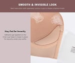 HANSCA Women's Self Adhesive Strapless Backless Bras Reusable Invisible Sticky Bra U Plunge Push Up