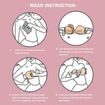 HANSCA Women's Self Adhesive Strapless Backless Bras Reusable Invisible Sticky Bra U Plunge Push Up