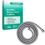 hansgrohe (1.60 m) - Metaflex shower hose 1.60 m, anti-kink and flexible, chrome effect coil wrap 28266000
