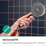 hansgrohe (1.60 m) - Metaflex shower hose 1.60 m, anti-kink and flexible, chrome effect coil wrap 28266000
