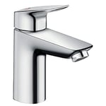 hansgrohe Logis musluk (musluk yüksekliği 100 mm ve çekme çubuklu gider garnitürü) krom