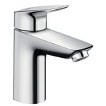 hansgrohe Logis musluk (musluk yüksekliği 100 mm ve çekme çubuklu gider garnitürü) krom