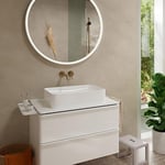 hansgrohe Tecturis S - Duvara montaj için lavabo armatürü sıva altı, musluk banyo musluk uzunluğu 16,5 cm, musluk bataryası lavabo su tasarruflu (EcoSmart+), fırçalanmış bronz
