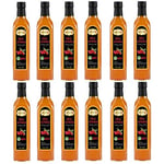 Hanzade Bitkisel Alıç Sirkesi 500 ML x 12 Adet Doğal Fermantasyon İçilebilir Katkısız Cam Şişe