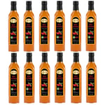 Hanzade Bitkisel Alıç Sirkesi 500 ML x 12 Adet Doğal Fermantasyon İçilebilir Katkısız Cam Şişe