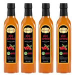 Hanzade Bitkisel Alıç Sirkesi 500 ML x 4 Adet Doğal Fermantasyon İçilebilir Katkısız Cam Şişe