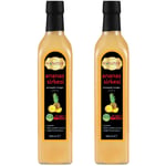 Hanzade Bitkisel Ananas Sirkesi 500 ML x 2 Adet Doğal Fermantasyon İçilebilir Katkısız Cam Şişe