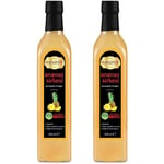 Hanzade Bitkisel Ananas Sirkesi 500 ML x 2 Adet Doğal Fermantasyon İçilebilir Katkısız Cam Şişe