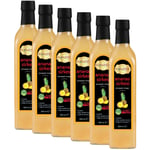 Hanzade Bitkisel Ananas Sirkesi 500 ML x 6 Adet Doğal Fermantasyon İçilebilir Katkısız Cam Şişe