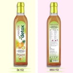 Hanzade Bitkisel Ananaslı & Sandaloz Sakızlı Detox Şurubu Kürü Bromelain 475 ml 3'lü Set Güçlü Antioksidan Formül