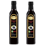 Hanzade Bitkisel Balzamik Sirke 500 ML x 2 Adet Doğal Fermantasyon İçilebilir Katkısız Cam Şişe