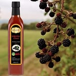 Hanzade Bitkisel Böğürtlen Sirkesi 500 ML x 3 Adet Doğal Fermantasyon İçilebilir Katkısız Cam Şişe