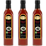 Hanzade Bitkisel Böğürtlen Sirkesi 500 ML x 3 Adet Doğal Fermantasyon İçilebilir Katkısız Cam Şişe
