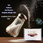 Hanzade Bitkisel Çankırı Kaya Tuzu + Himalaya Tuzu + Deniz Tuzu (Toz Öğütülmüş, 1 Kg x 3’lü Set) Doğal Tuz Seti