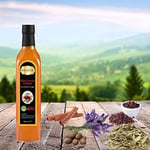 Hanzade Bitkisel Dört Hırsız Sirkesi 500 ML x 3 Adet Doğal Fermantasyon İçilebilir Katkısız Cam Şişe