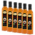 Hanzade Bitkisel Dört Hırsız Sirkesi 500 ML x 6 Adet Doğal Fermantasyon İçilebilir Katkısız Cam Şişe