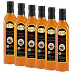 Hanzade Bitkisel Dört Hırsız Sirkesi 500 ML x 6 Adet Doğal Fermantasyon İçilebilir Katkısız Cam Şişe