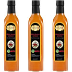 Hanzade Bitkisel Dört Hırsız Sirkesi 500 ML x 3 Adet Doğal Fermantasyon İçilebilir Katkısız Cam Şişe