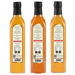 Hanzade Bitkisel Elma + Alıç + Enginar Sirkesi 500 ML 3'lü Set Doğal Fermantasyon İçilebilir Katkısız Cam Şişe