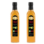 Hanzade Bitkisel Enginar Sirkesi 500 ML x 2 Adet Doğal Fermantasyon İçilebilir Katkısız Cam Şişe