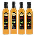 Hanzade Bitkisel Enginar Sirkesi 500 ML x 4 Adet Doğal Fermantasyon İçilebilir Katkısız Cam Şişe