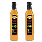 Hanzade Bitkisel Enginar Sirkesi 500 ML x 2 Adet Doğal Fermantasyon İçilebilir Katkısız Cam Şişe