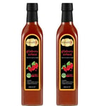 Hanzade Bitkisel Gilaburu Sirkesi 500 ML x 2 Adet Doğal Fermantasyon İçilebilir Katkısız Cam Şişe