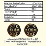 Hanzade Bitkisel Gilaburu Sirkesi 500 ML x 6 Adet Doğal Fermantasyon İçilebilir Katkısız Cam Şişe