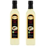 Hanzade Bitkisel Hindistan Cevizi Sirkesi 500 ML x 2 Adet Doğal Fermantasyon İçilebilir Katkısız Cam Şişe