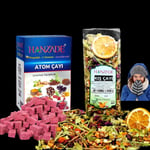 Hanzade Bitkisel Kış Çayı 200 Gr + Atom Çayı 150 Gr Kış Seti Propolisli - C Vitaminli - Kara Mürverli Zengin İçerikli