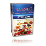 Hanzade Bitkisel Kış Çayı 200 Gr + Atom Çayı 150 Gr Kış Seti Propolisli - C Vitaminli - Kara Mürverli Zengin İçerikli