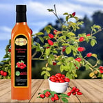 Hanzade Bitkisel Kuşburnu Sirkesi 500 ML Doğal Fermantasyon İçilebilir Katkısız Cam Şişe