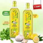 Hanzade Bitkisel Limon Sarımsak Maydanoz Kürü 1 Litre x 2 Adet Cam Şişe