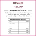 Hanzade Bitkisel Pancar Kvass Fermente Kırmızı Pancar İçeren Kür 1 Litre x 3 Adet Cam Şişe