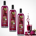 Hanzade Bitkisel Pancar Kvass Fermente Kırmızı Pancar İçeren Kür 1 Litre x 3 Adet Cam Şişe